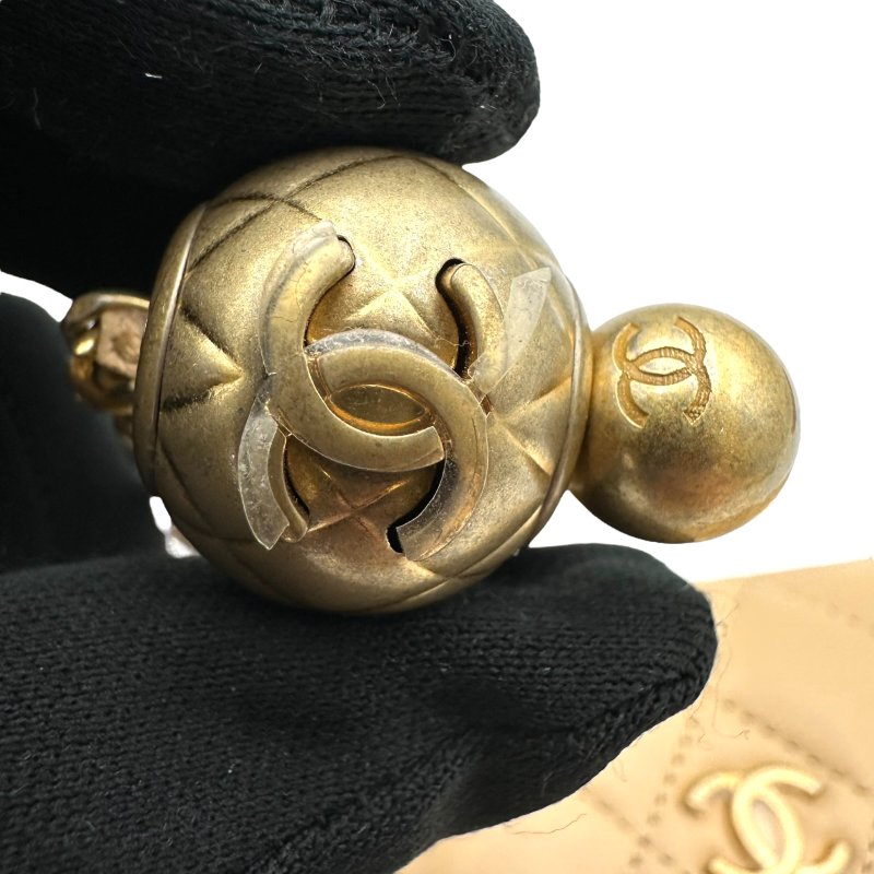 【美收精品】CHANEL 奶茶色金球長鍊小包 B-862【隔月月中將轉賣至日本 上架期限30天】-10