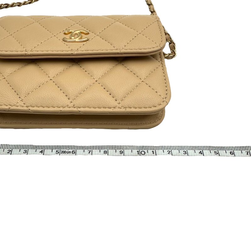 【美收精品】CHANEL 奶茶色金球長鍊小包 B-862【隔月月中將轉賣至日本 上架期限30天】-13