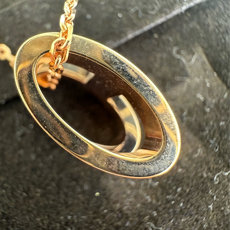 HERMES Pop H 桃紅玫瑰金色頸鏈 全套有盒-6