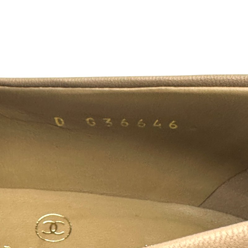 【美收精品】CHANEL 奶茶色平底鞋 B-864【隔月月中將轉賣至日本 上架期限30天】-6