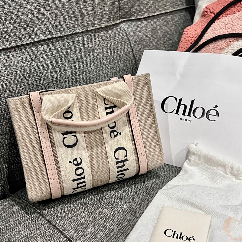 Chloe woody mini 粉色-0