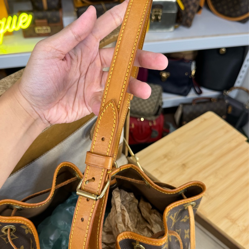 Louis Vuitton 老花中古MM水桶包♠️必賣缺貨款-21