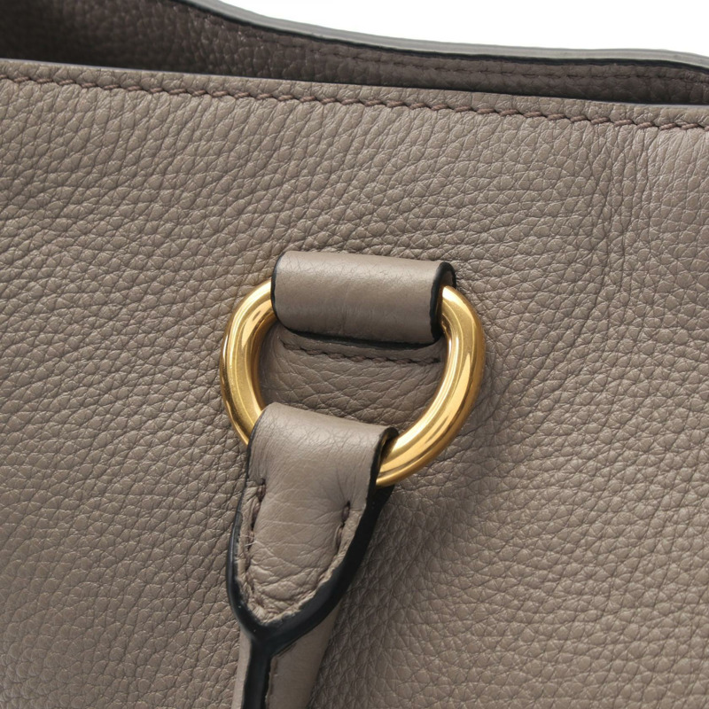 PRADA Vitello Phenix 2Way 斜背包 單肩托特包 1BG865 皮革 米色 二手-6