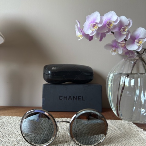 Chanel 金屬框圓形太陽眼鏡