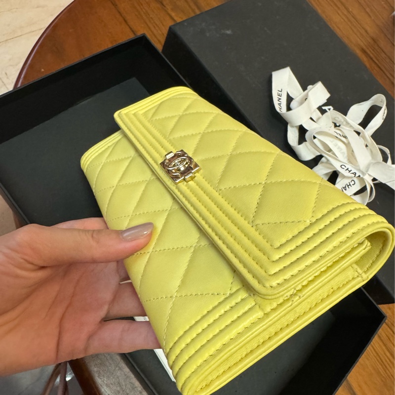 全新香奈兒 Chanel boy系列長夾-0