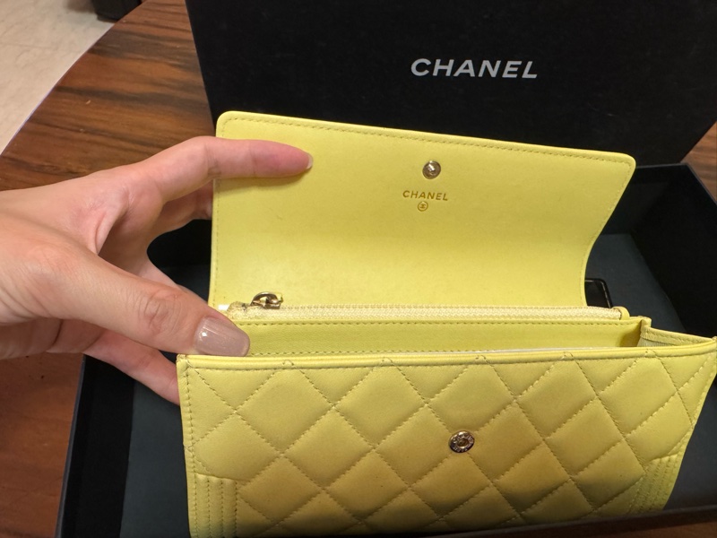 全新香奈兒 Chanel boy系列長夾-16