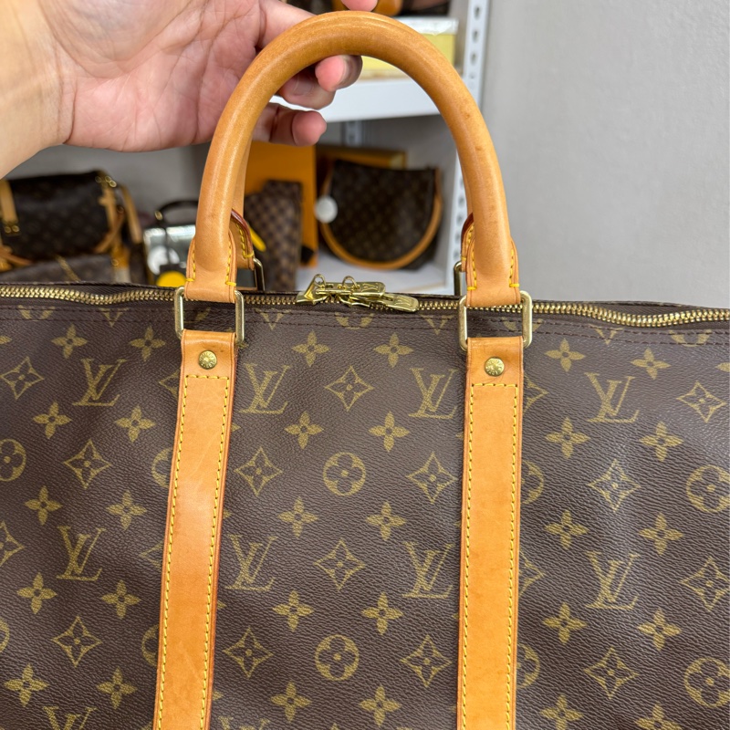 上架中🔑Louis Vuitton 老花旅行袋Keepall 50cm背帶款-10