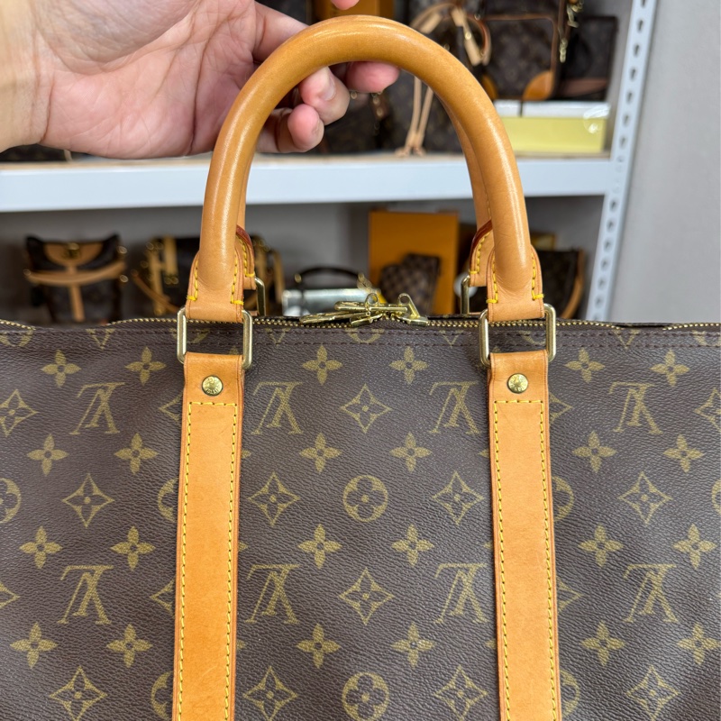 上架中🔑Louis Vuitton 老花旅行袋Keepall 50cm背帶款-11