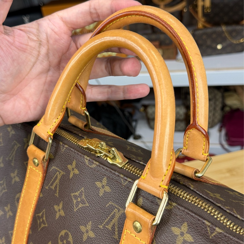 上架中🔑Louis Vuitton 老花旅行袋Keepall 50cm背帶款-13