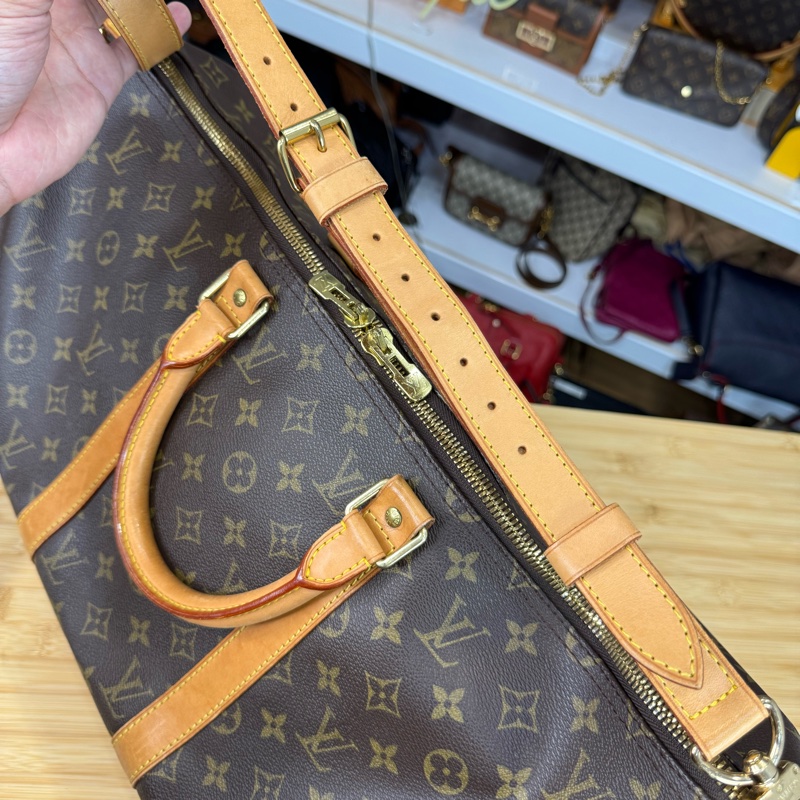 上架中🔑Louis Vuitton 老花旅行袋Keepall 50cm背帶款-18