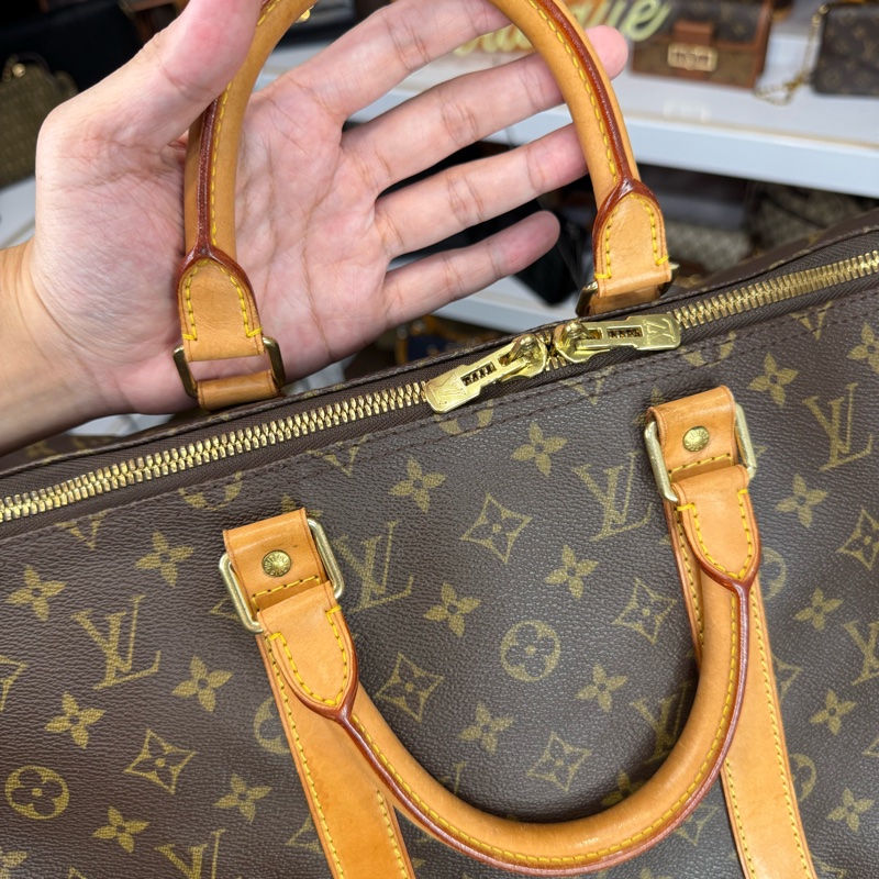 上架中🔑Louis Vuitton 老花旅行袋Keepall 50cm背帶款-23