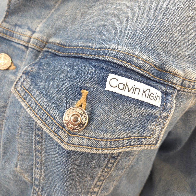 Calvin Klein 棉質牛仔外套 S / L 號-2