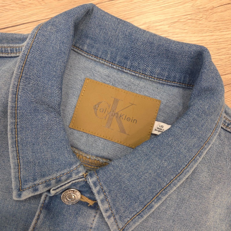 Calvin Klein 棉質牛仔外套 S / L 號-3