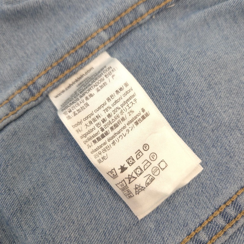 Calvin Klein 棉質牛仔外套 S / L 號-5