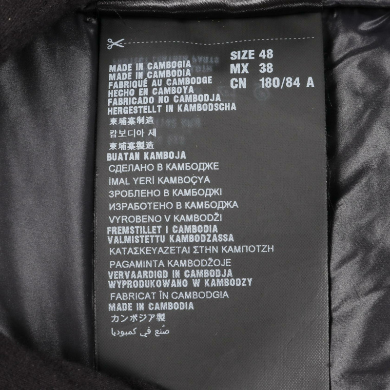 PRADA 連帽羽絨外套 SGA654 尼龍海軍藍尺寸 #48 二手男式-5