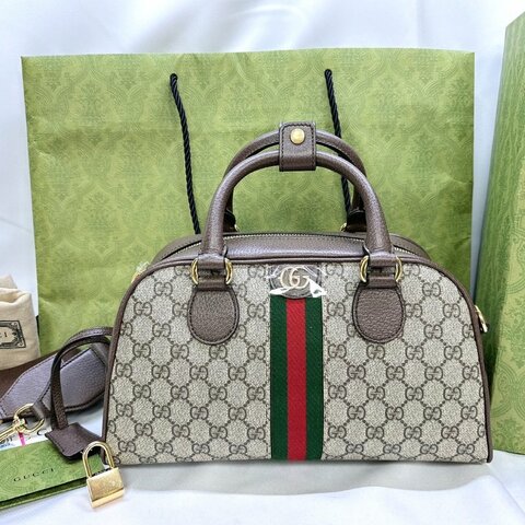 GUCCI 全新Ophidia GG中款手提包