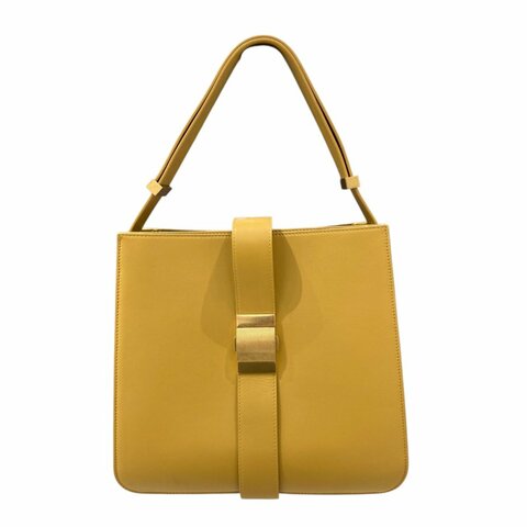 BOTTEGA VENETA 皮革 肩背包 芥末黃