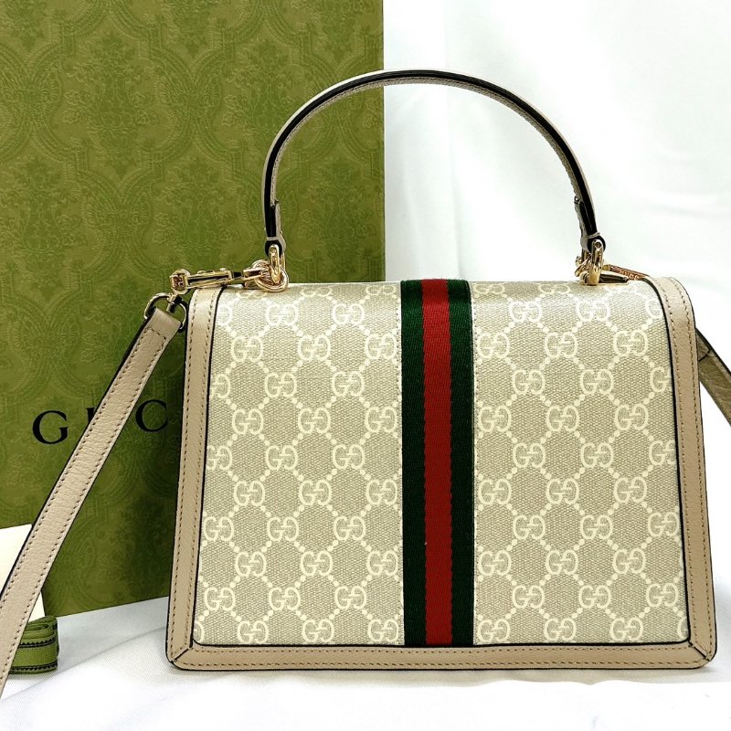 GUCCI 全新Ophidia系列織帶手提包-1