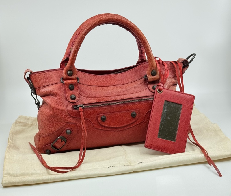 Balenciaga 紅色 First Bag-9