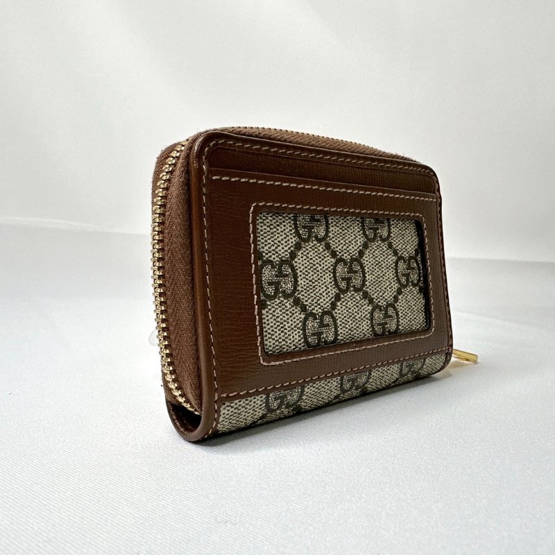 GUCCI 全新馬銜扣1955拉鍊卡夾零錢包-5