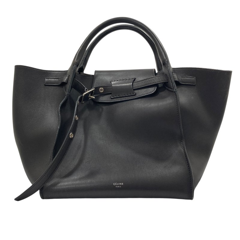 CELINE 賽琳 BIG BAG S OLD CELINE 可肩背 小牛皮 手提包 深棕色-0