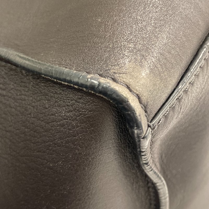 CELINE 賽琳 BIG BAG S OLD CELINE 可肩背 小牛皮 手提包 深棕色-9