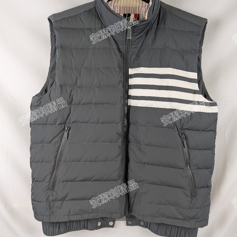 莉亞精品♡Thom Browne 立領經典四槓羽絨外套 尺碼4 近新閒置-0