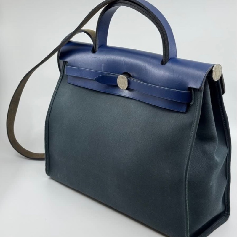 HERMÈS Herbag Zip 31cm 藍色-1