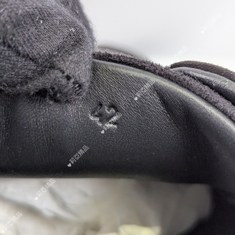 莉亞精品♡Hermes Bouncing全皮拼接運動鞋黑 尺碼42 近新閒置-8