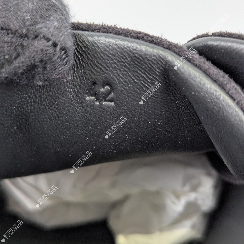 莉亞精品♡Hermes Bouncing全皮拼接運動鞋黑 尺碼42 近新閒置-9