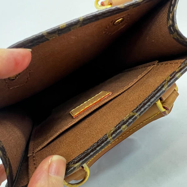 LV 原花金釦Mini琴譜手提斜背包M69442-11