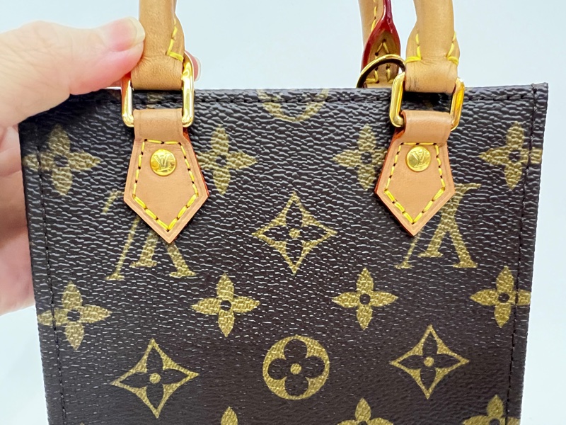 LV 原花金釦Mini琴譜手提斜背包M69442-15