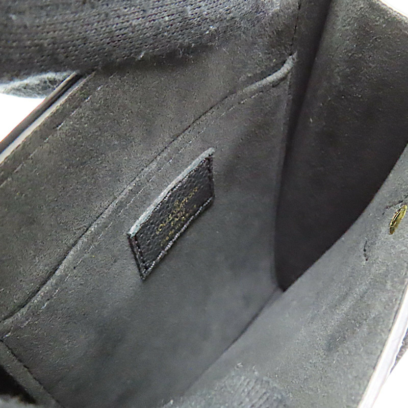 黑色 原花 牛皮壓紋 PETIT SAC PLAT 兩用包【LOUIS VUITTON LV 路易威登】 M81416-4
