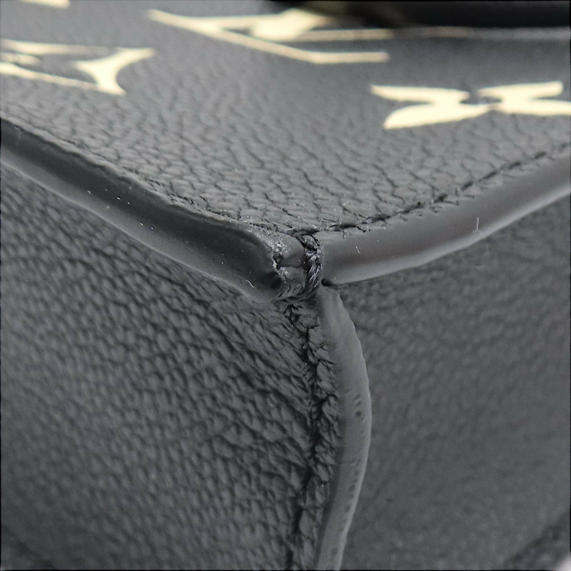 黑色 原花 牛皮壓紋 PETIT SAC PLAT 兩用包【LOUIS VUITTON LV 路易威登】 M81416-9