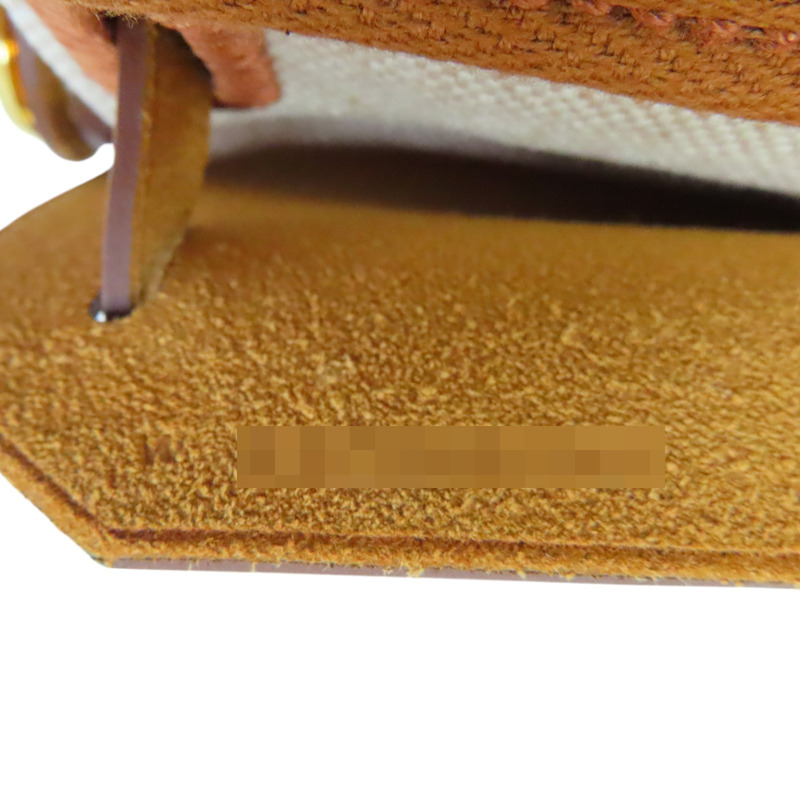 米色 帆布 Herbag Zip 20 肩背包 W刻 金扣【HERMES 愛馬仕】-6