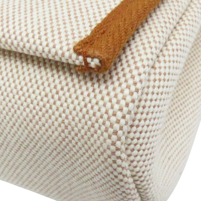 米色 帆布 Herbag Zip 20 肩背包 W刻 金扣【HERMES 愛馬仕】-11