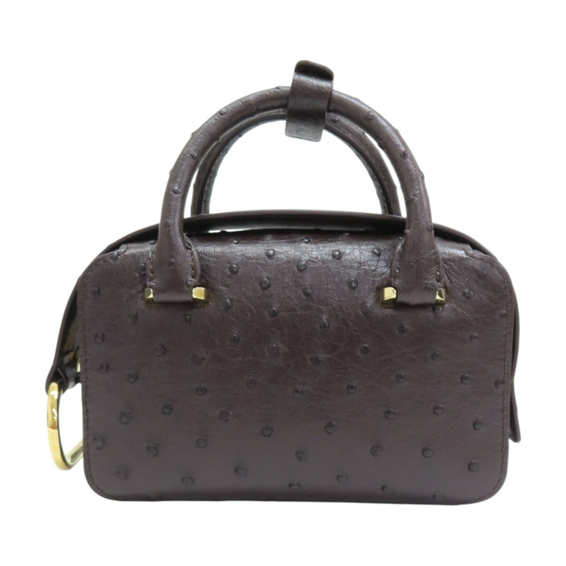 棕色 鴕鳥皮 Delvaux Cool Box 肩背包 AA0669【Delvaux德爾沃】 AA0669-1