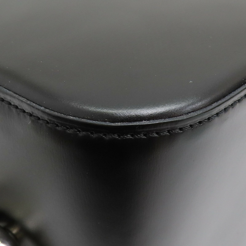 Vintage 黑色 牛皮 Top Handle 手提包【Cartier 卡地亞】-14
