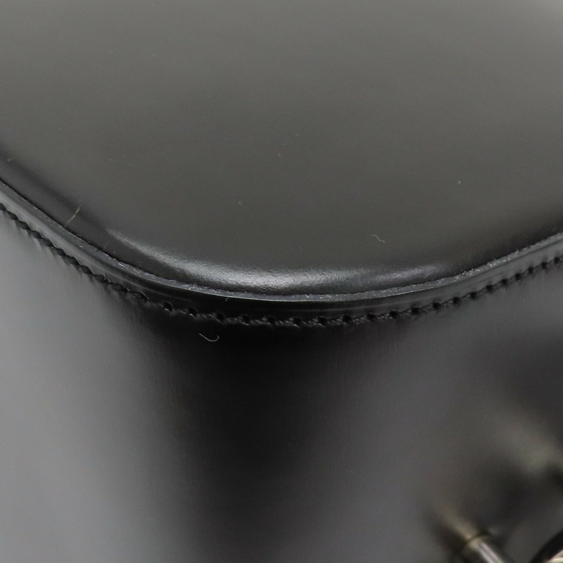 Vintage 黑色 牛皮 Top Handle 手提包【Cartier 卡地亞】-15