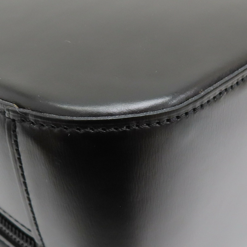 Vintage 黑色 牛皮 Top Handle 手提包【Cartier 卡地亞】-16
