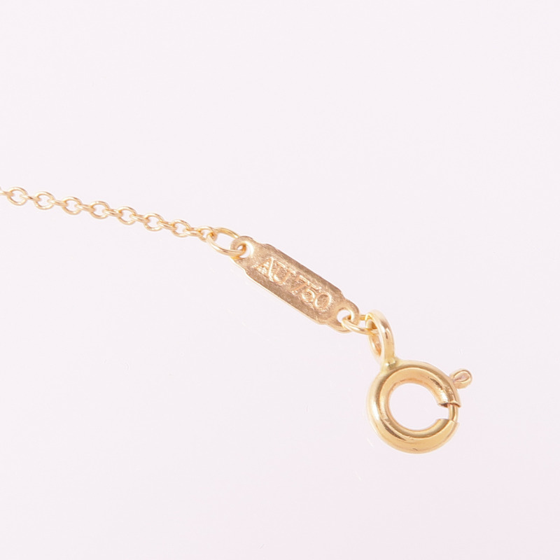 TIFFANY&CO 18K玫瑰金T Smile Necklace項鍊-5