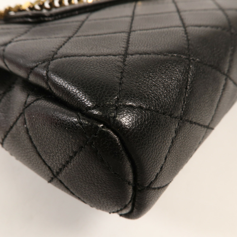 SAINT LAURENT 牛皮皮革Nolita Mini金扣鏈帶肩背袋-7