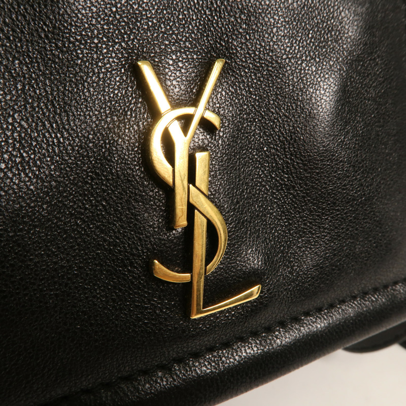 SAINT LAURENT 牛皮皮革Nolita Mini金扣鏈帶肩背袋-9