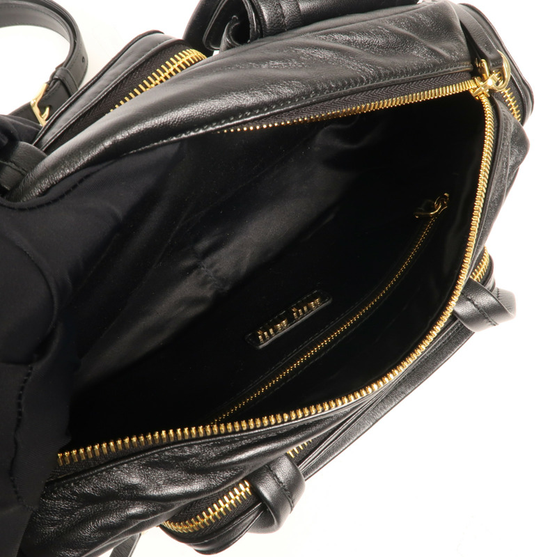 Miu Miu 羊皮皮革Pocket Handbag金扣手挽肩背兩用袋-3