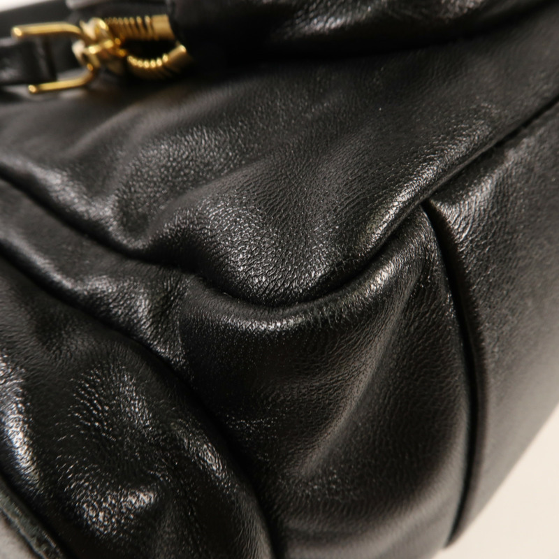 Miu Miu 羊皮皮革Pocket Handbag金扣手挽肩背兩用袋-11
