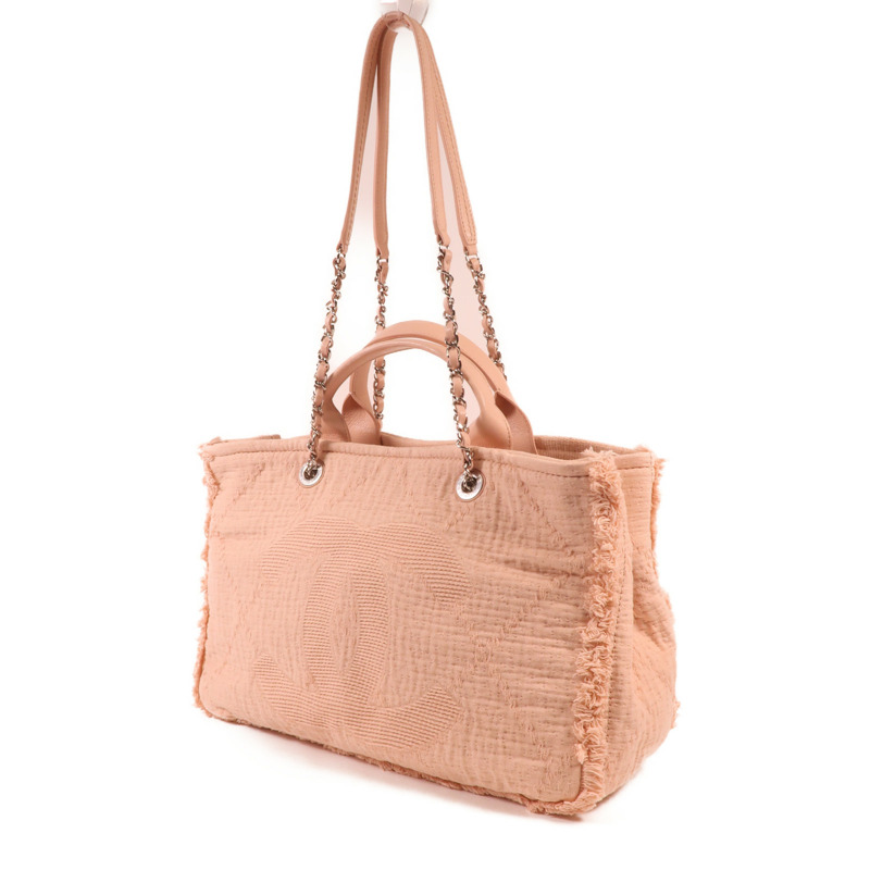 CHANEL 帆布2way Shoulderbag銀扣手挽肩背兩用袋-2