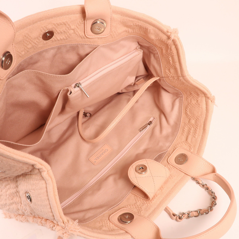 CHANEL 帆布2way Shoulderbag銀扣手挽肩背兩用袋-6