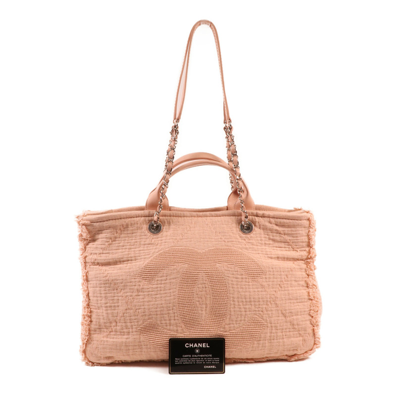 CHANEL 帆布2way Shoulderbag銀扣手挽肩背兩用袋-7