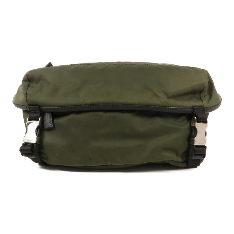 PRADA 帆布Waist Bag銀扣腰包-3