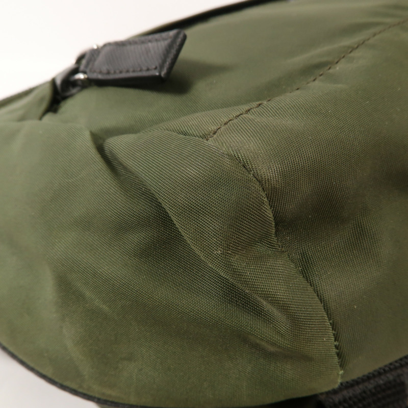 PRADA 帆布Waist Bag銀扣腰包-5